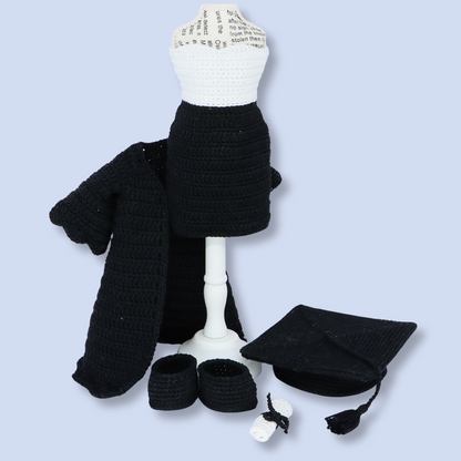 Lila Graduation outfit crochet pattern