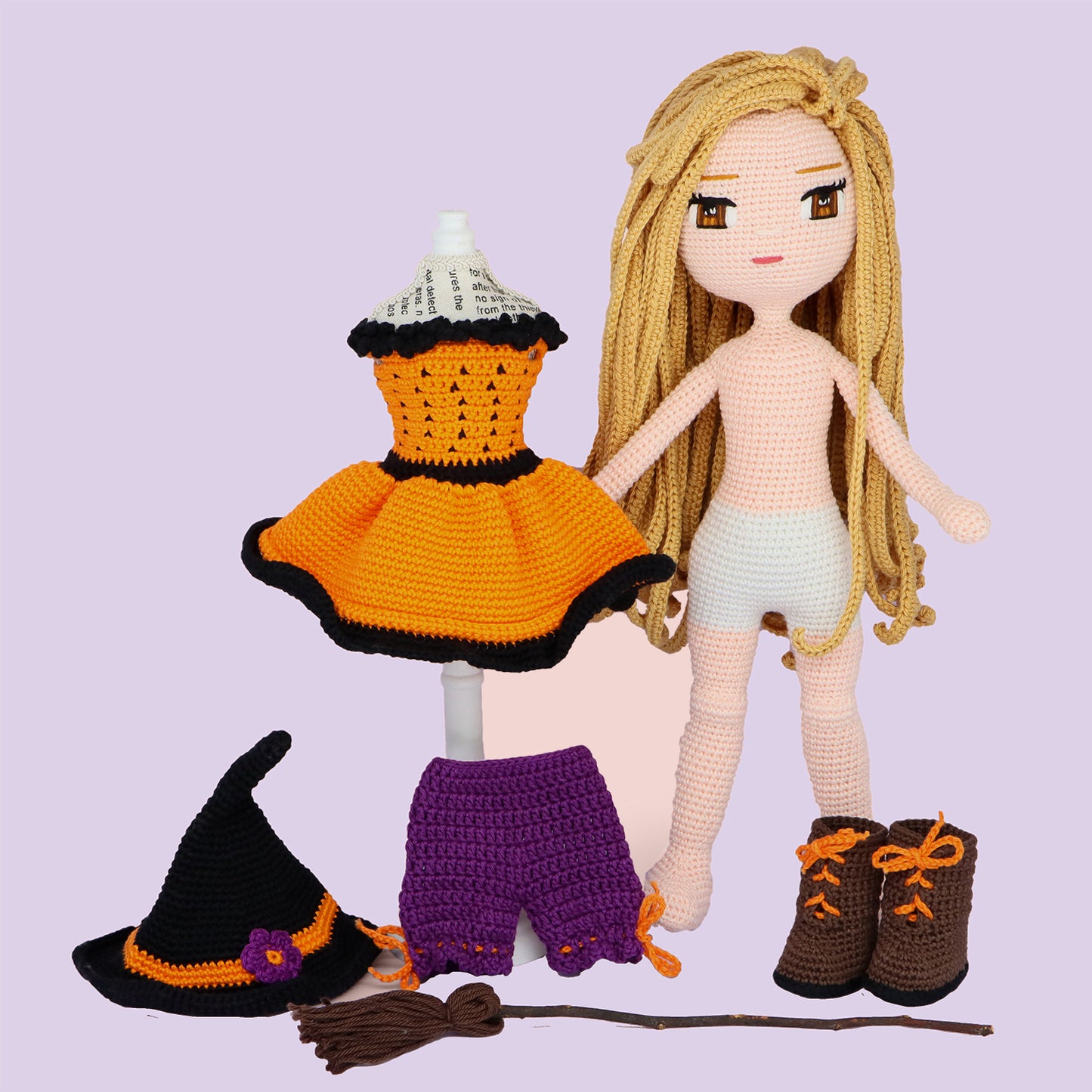 Louise Halloween Crochet Doll Pattern