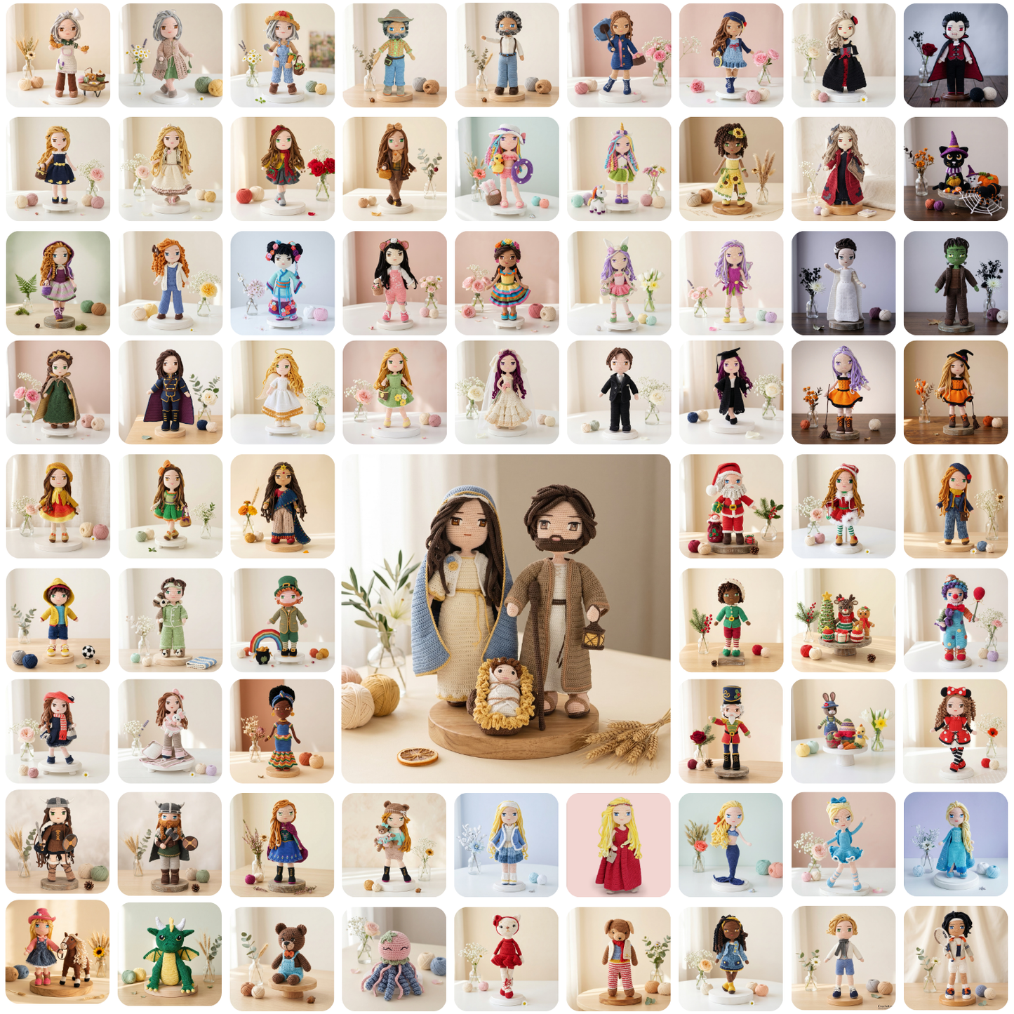 SUPER OFFER: All  Crochetree Doll & Outfit Patterns