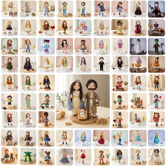 SUPER OFFER: All  Crochetree Doll & Outfit Patterns