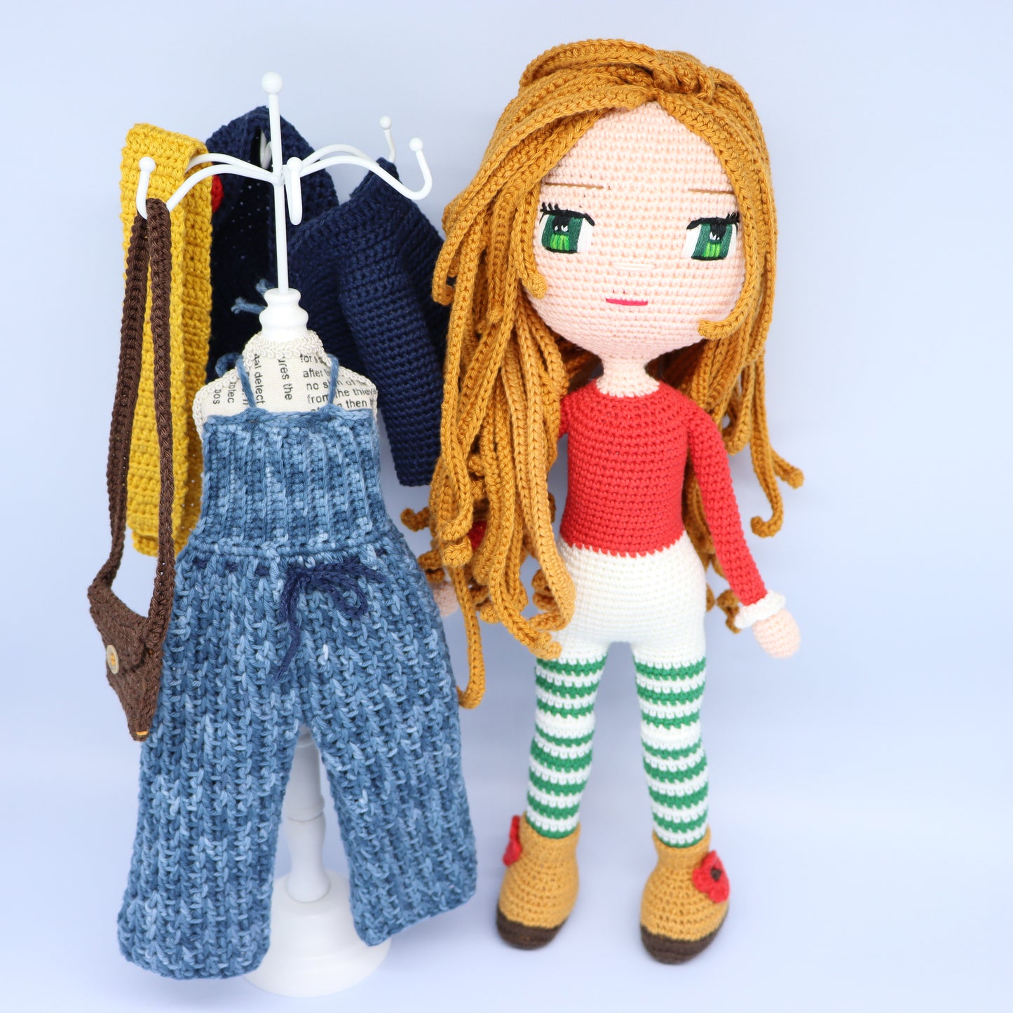 Nathalie Denim Doll Pattern