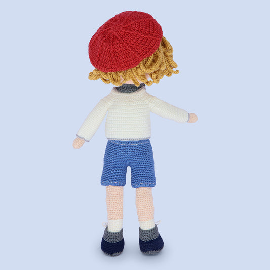 Oliver Crochet Doll Pattern - amigurumi PDF with step-by-step photos