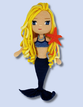 Pearl Mermaid Crochet Doll Pattern
