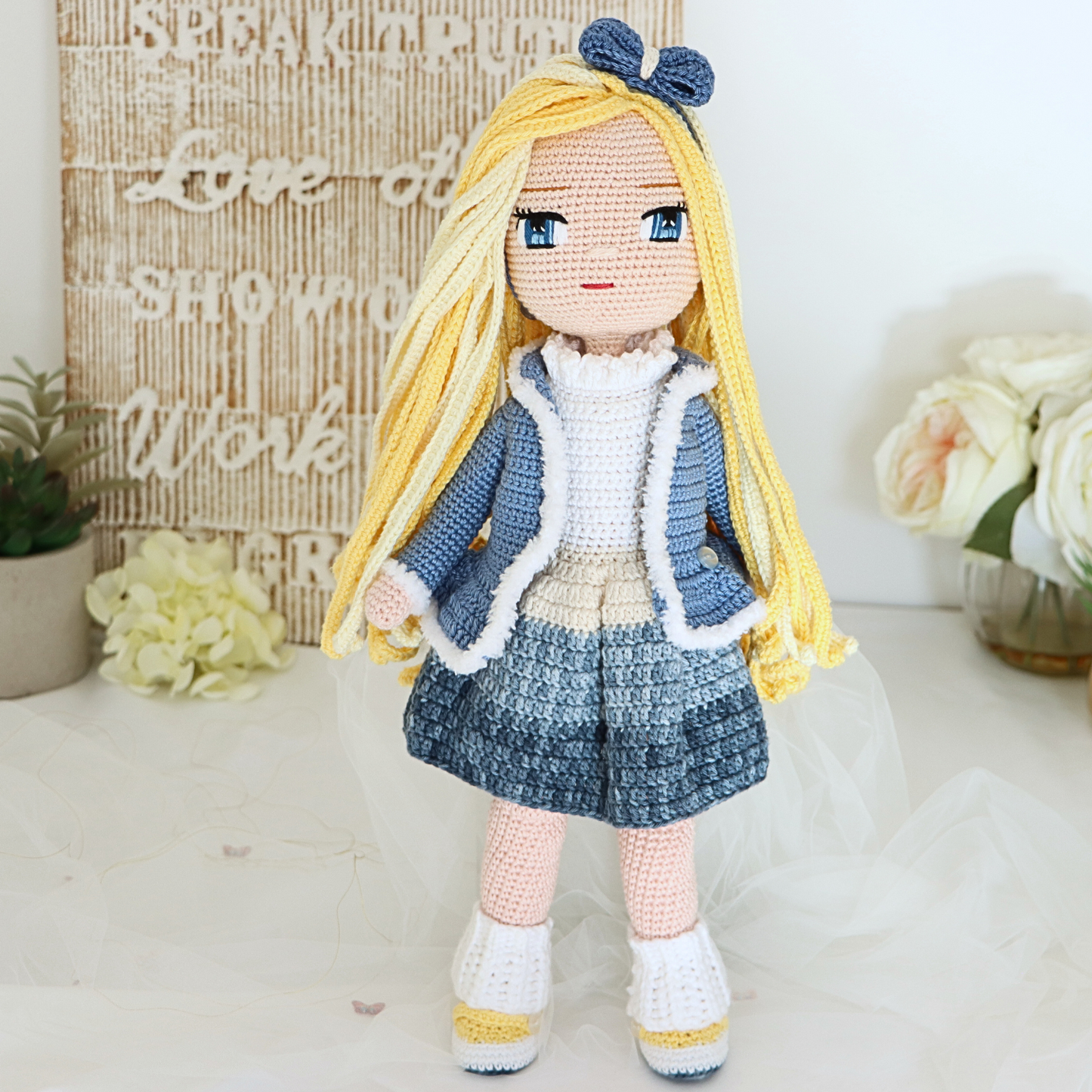 Pearl Winter Crochet Doll Pattern