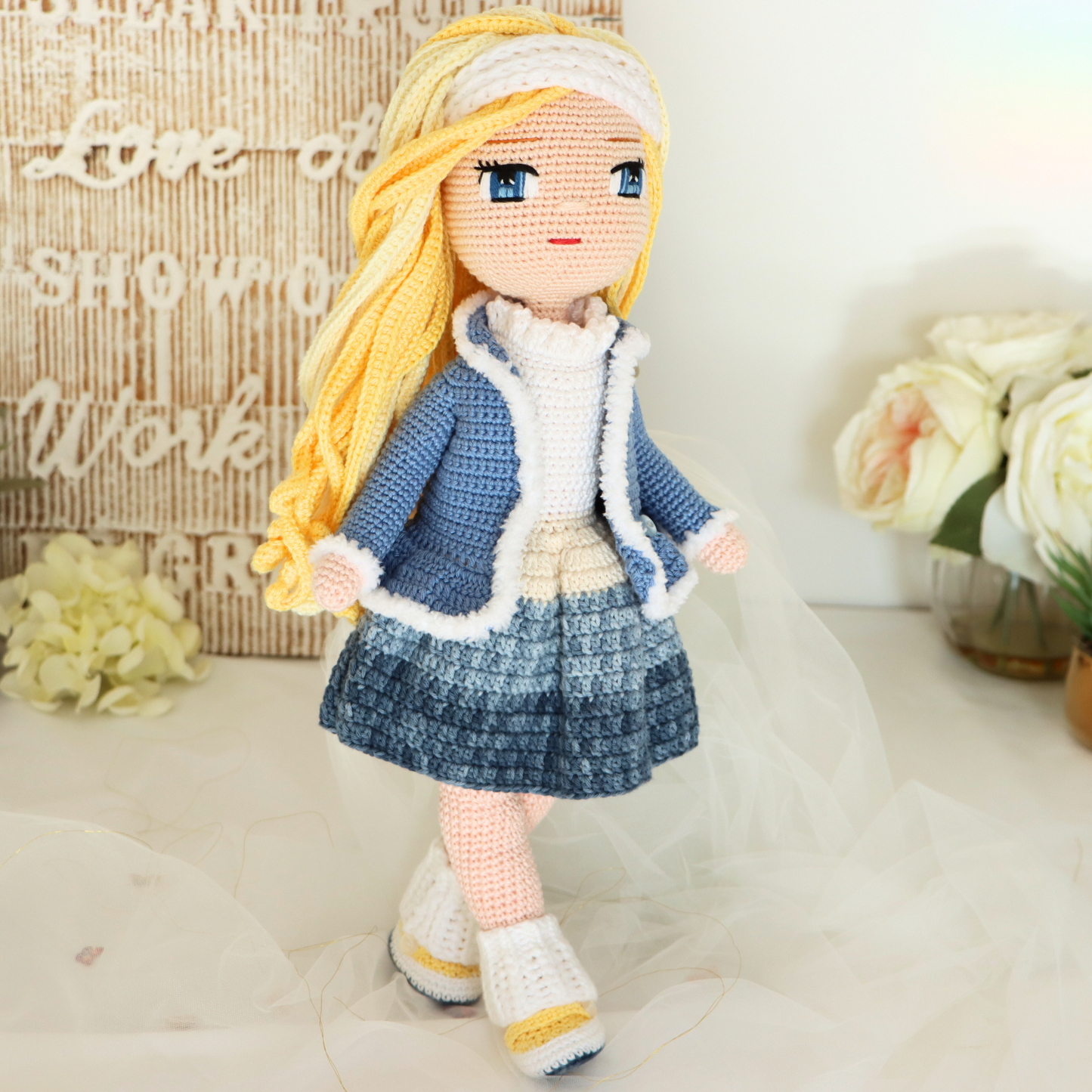 Pearl Winter Crochet Doll Pattern