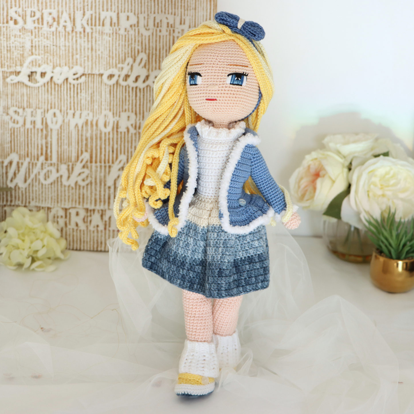 Pearl Winter Crochet Doll Pattern