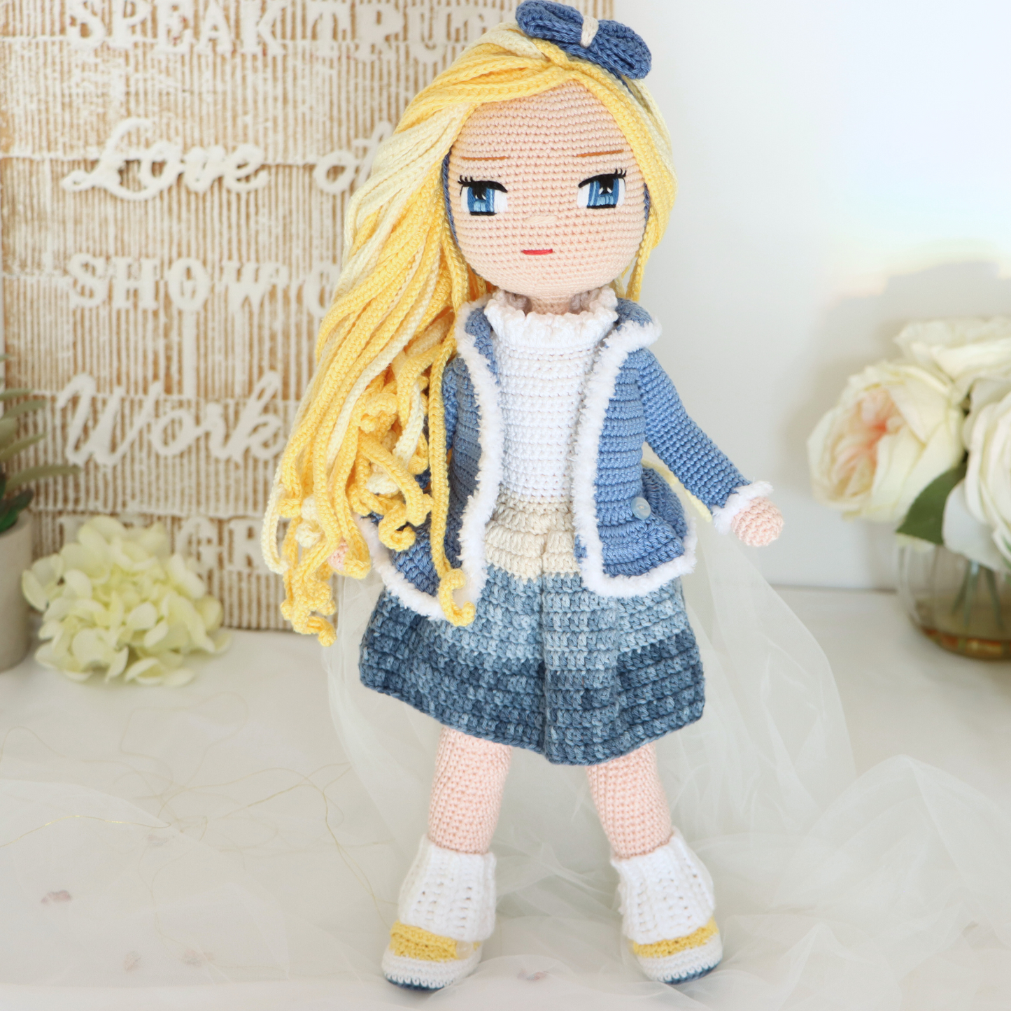 Pearl Winter Crochet Doll Pattern