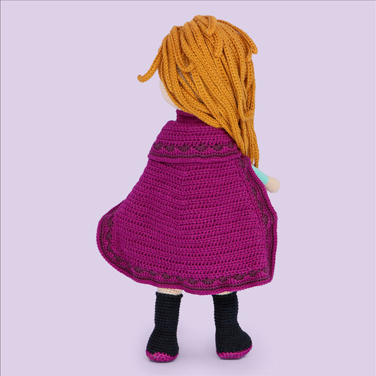 Scottish Princess Crochet Doll Pattern - amigurumi PDF with step-by-step photos