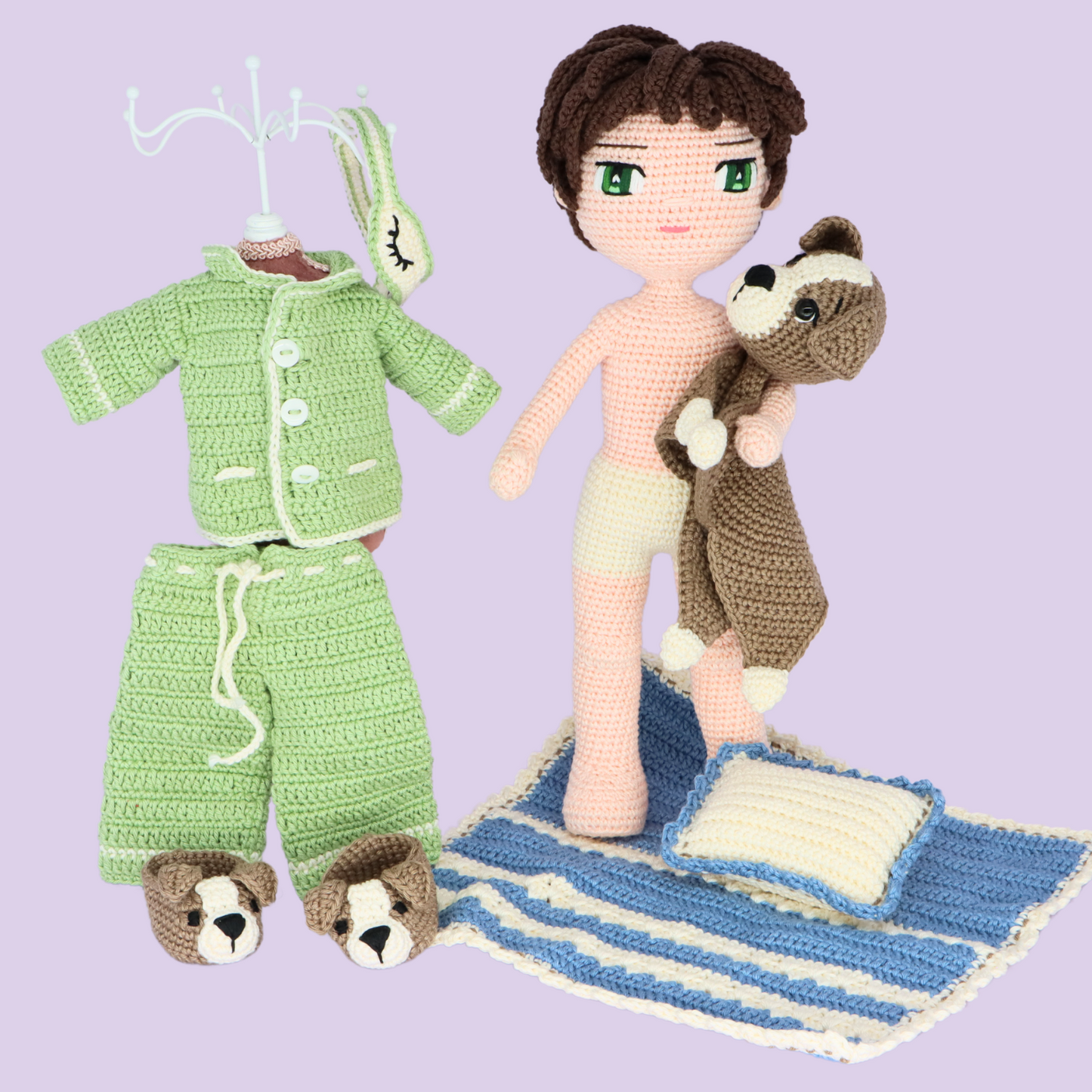 Sleeping Dominic Doll Pattern