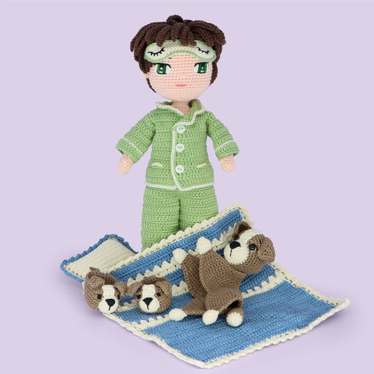 Sleeping Dominic Doll Pattern