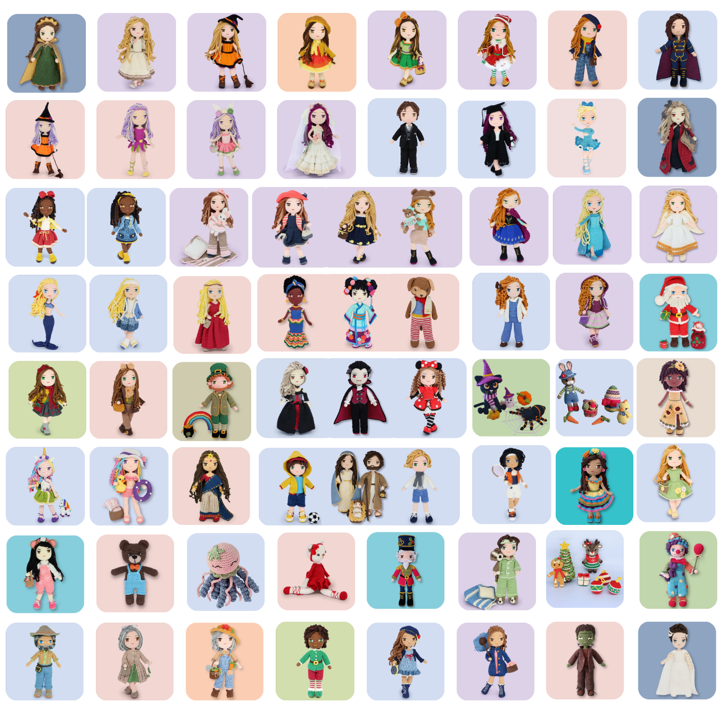 SUPER OFFER: All  Crochetree Doll & Outfit Patterns