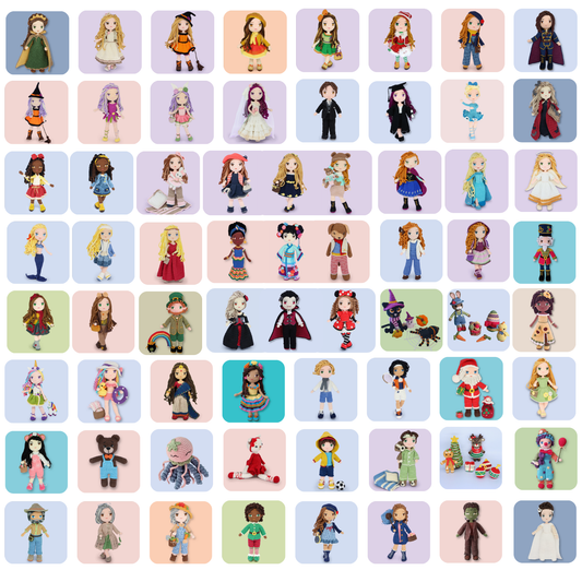 SUPER OFFER: All  Crochetree Doll & Outfit Patterns