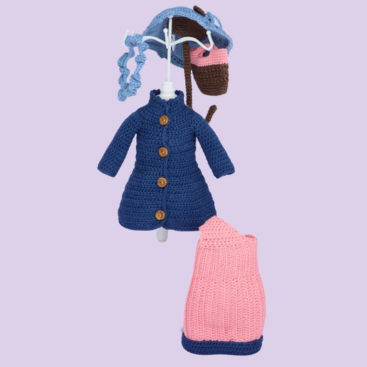 Valentina in Pink Outfit crochet outfit detail - pattern photo 6