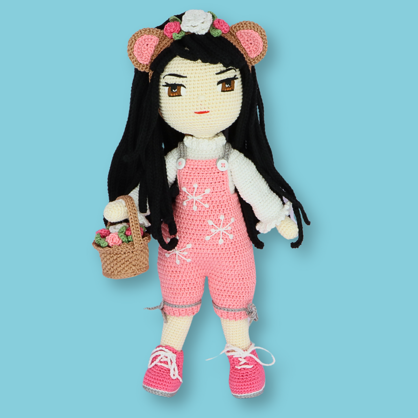 Yuki Pink Bear Doll Pattern