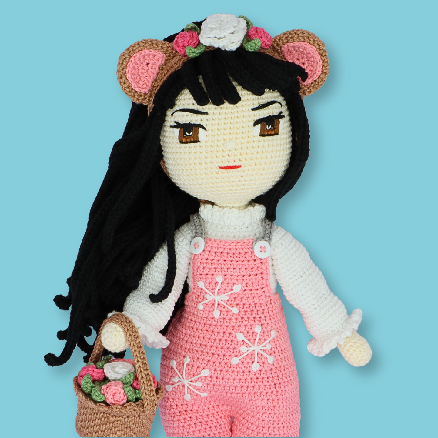 Yuki Pink Bear Doll Pattern