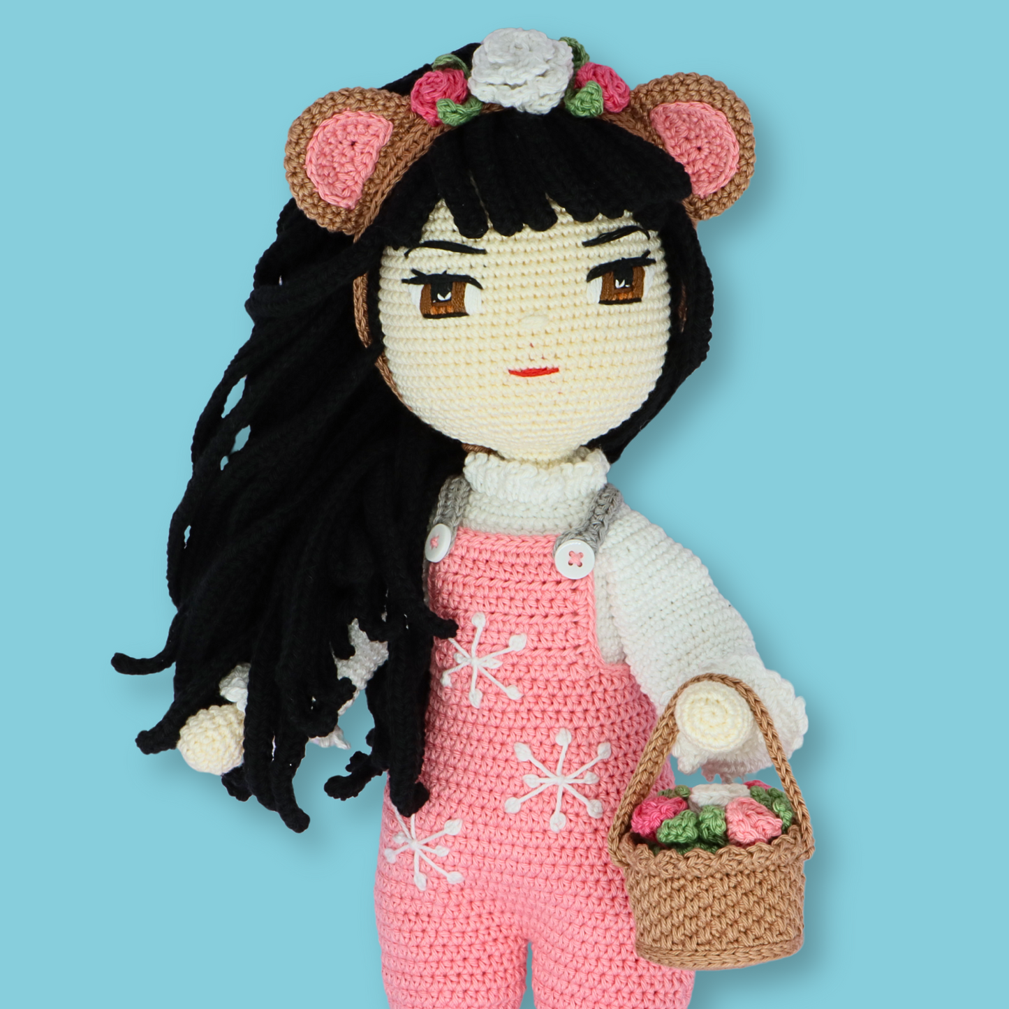 Yuki Pink Bear Doll Pattern