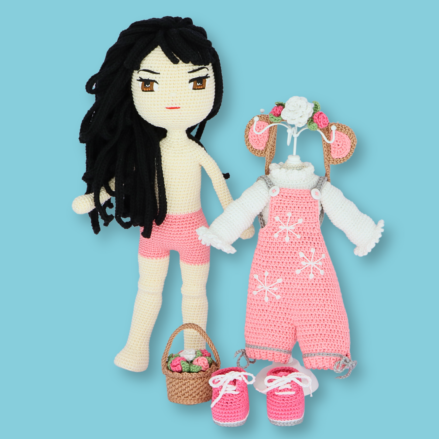 Yuki Pink Bear Outfit Pattern