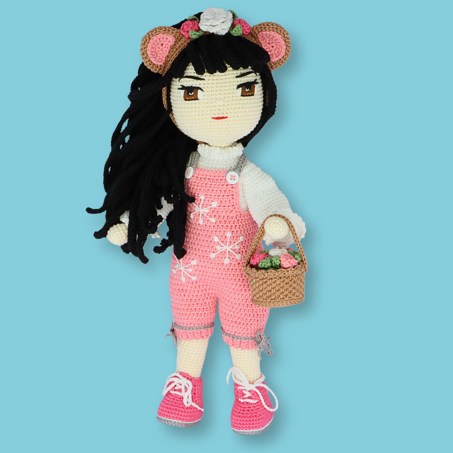 Yuki Pink Bear Doll Pattern