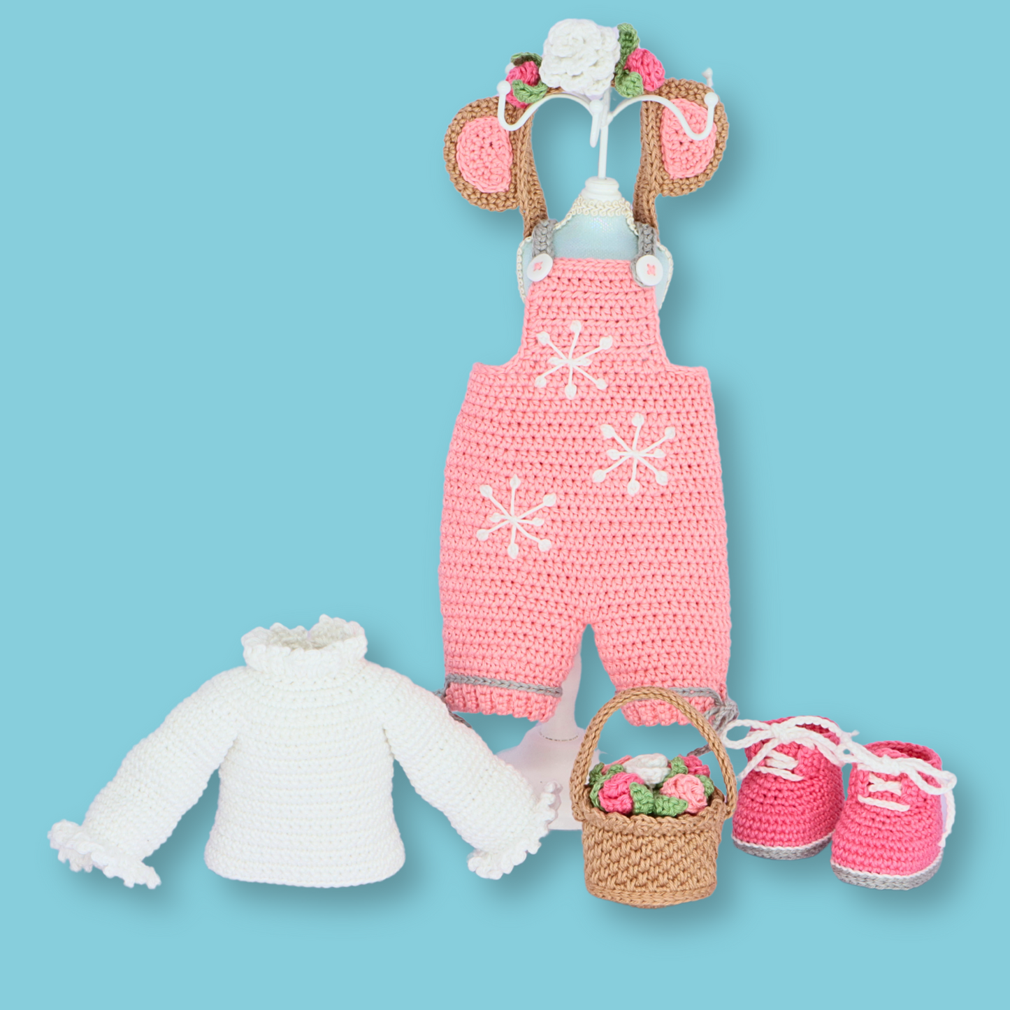 Yuki Pink Bear Outfit Pattern