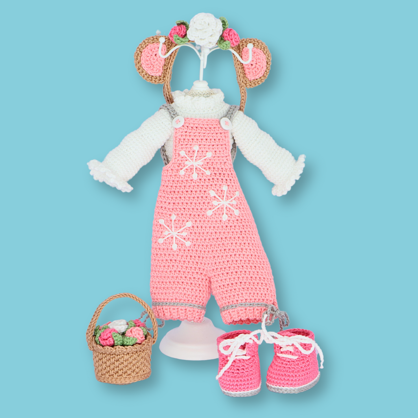 Yuki Pink Bear Outfit Pattern