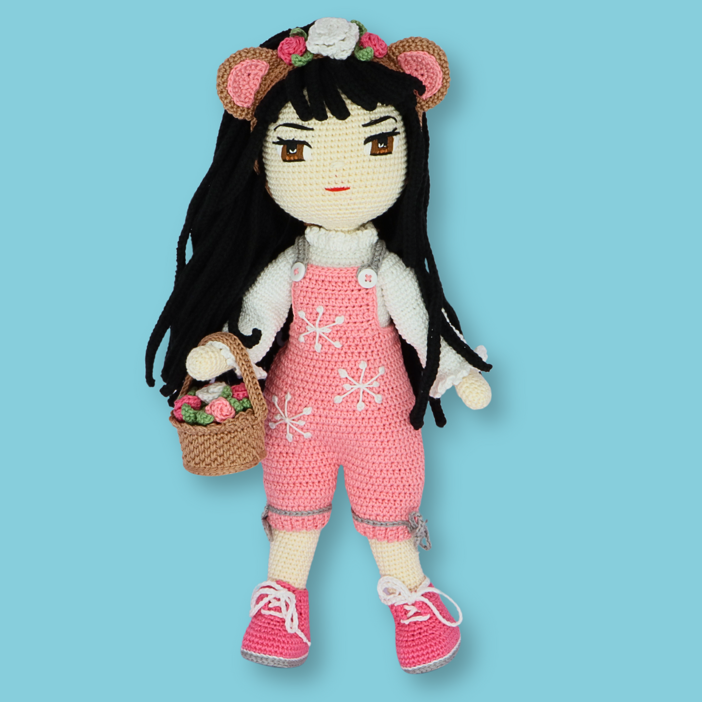 Yuki Pink Bear Doll Pattern