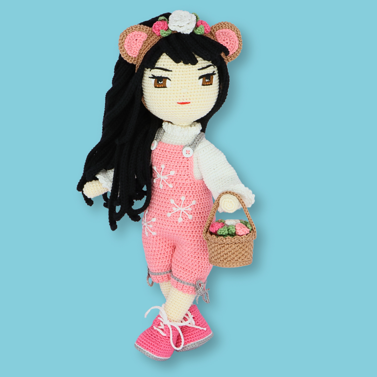 Yuki Pink Bear Doll Pattern