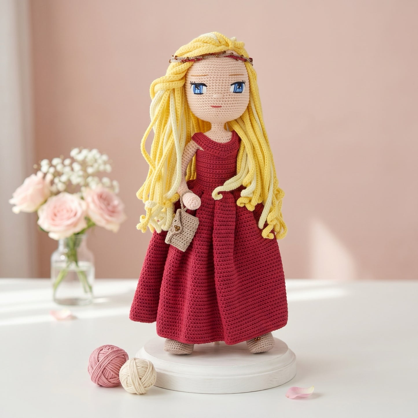 Pearl Celebration crochet doll pattern