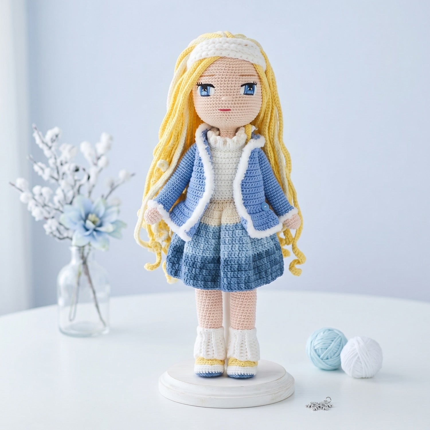 Pearl Winter crochet doll pattern
