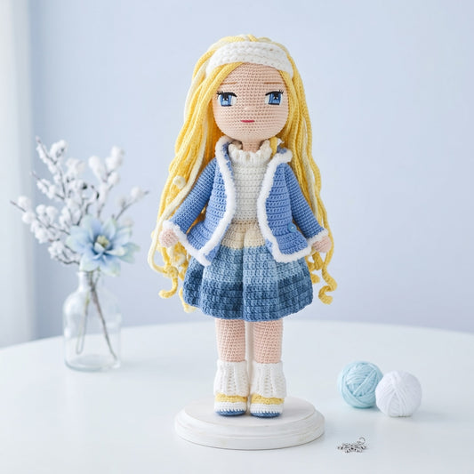 Pearl Winter crochet doll pattern