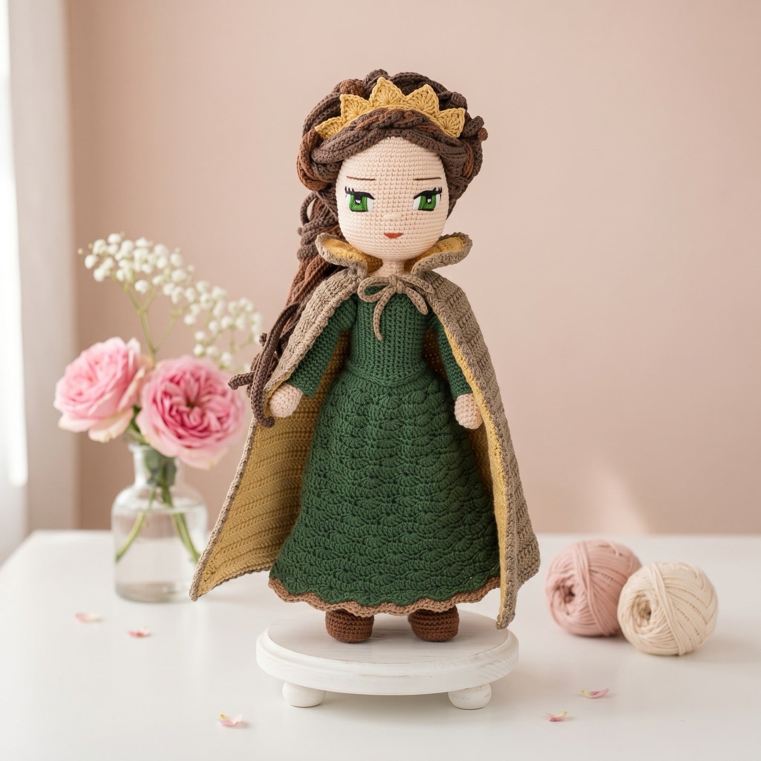 Princess Genevieve Crochet Doll Pattern PDF