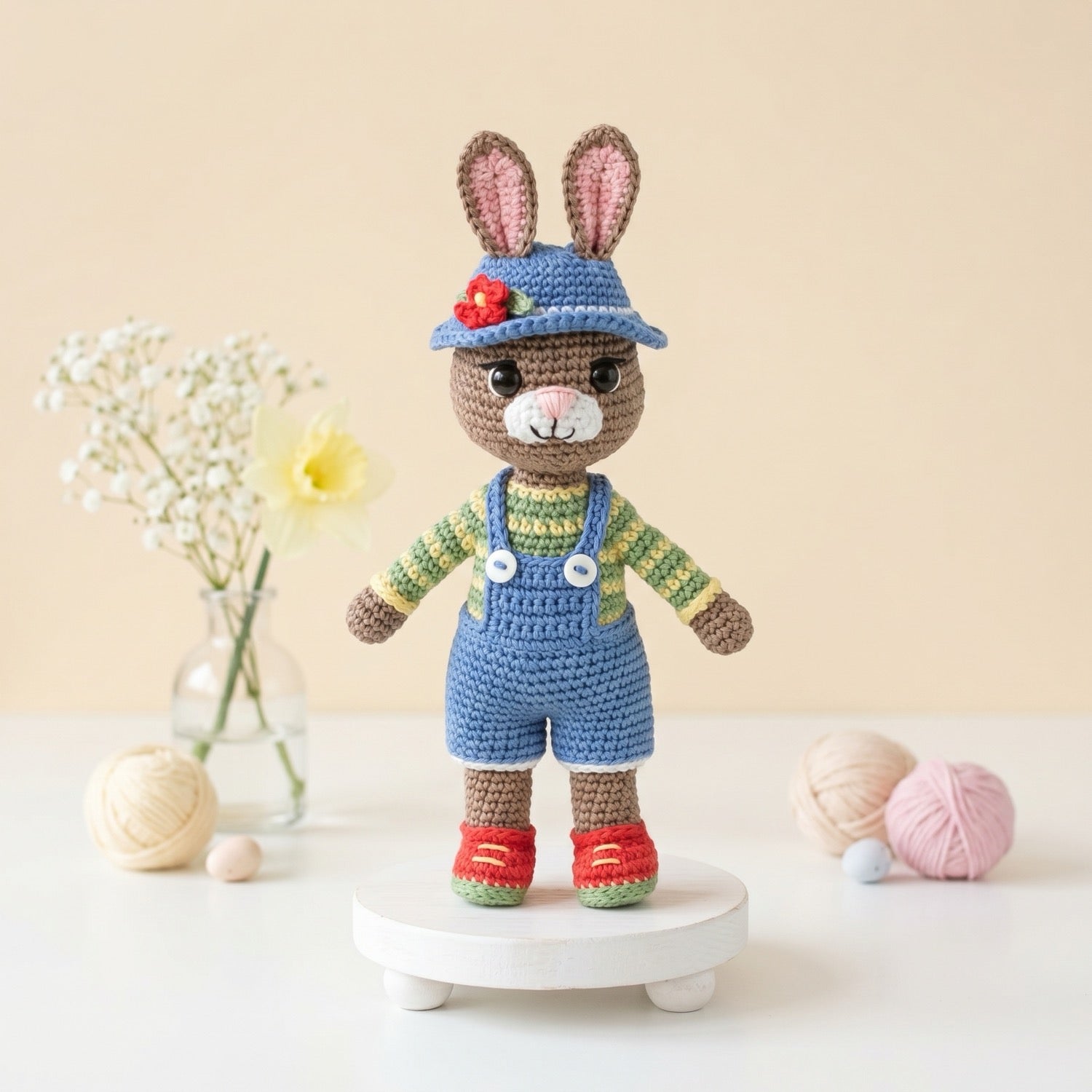 Benny the Bunny Pattern - amigurumi crochet pattern PDF cover by Crochetree