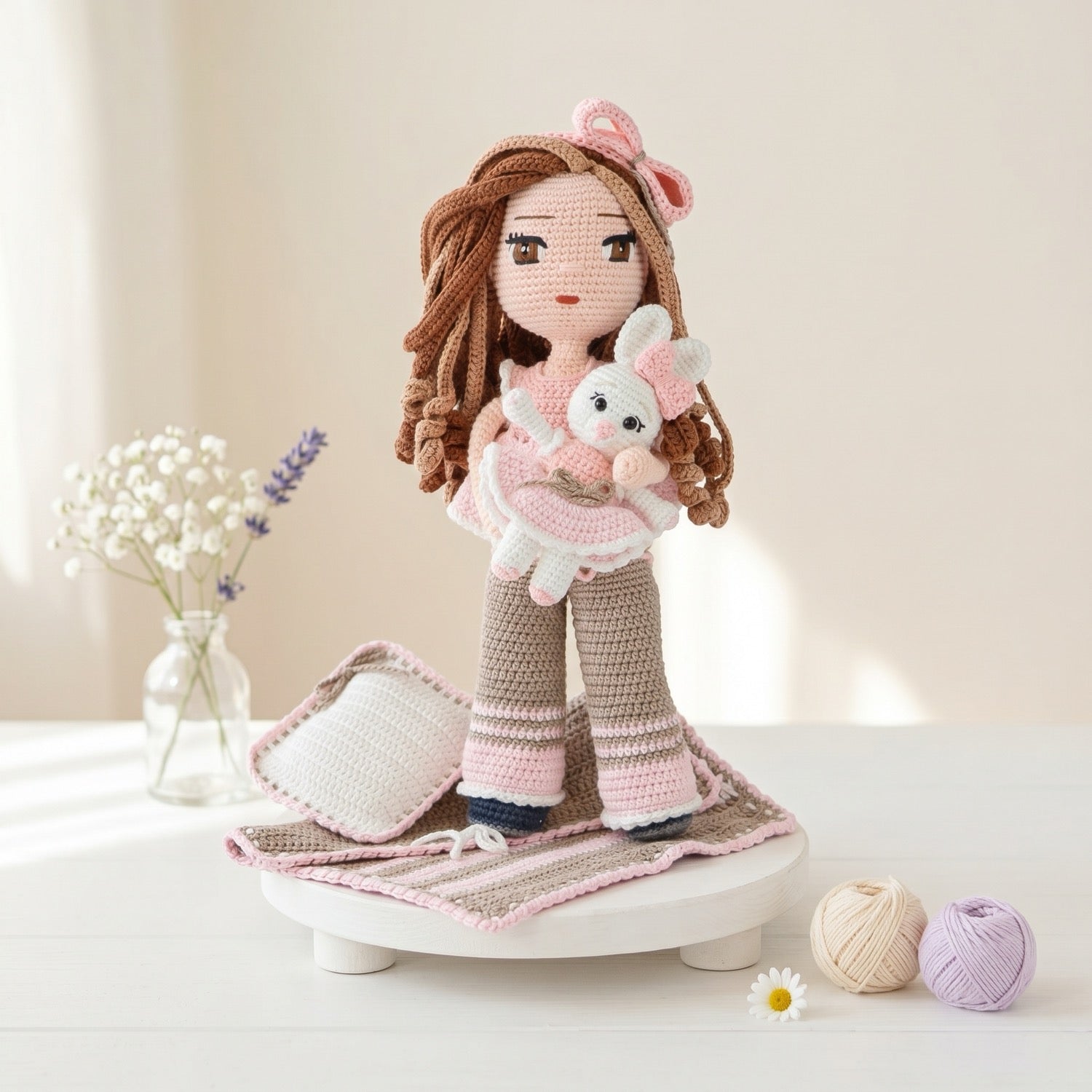 Sleeping Chloe crochet doll pattern