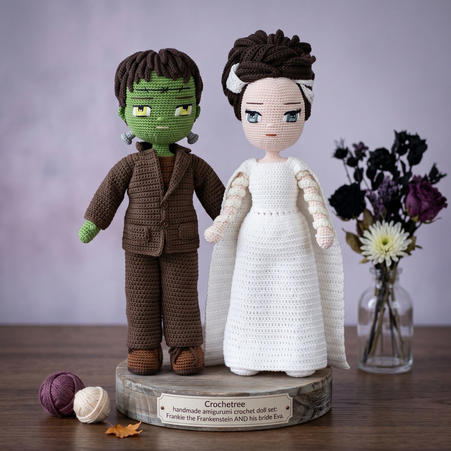 Frankie and Bride Eva crochet doll patterns