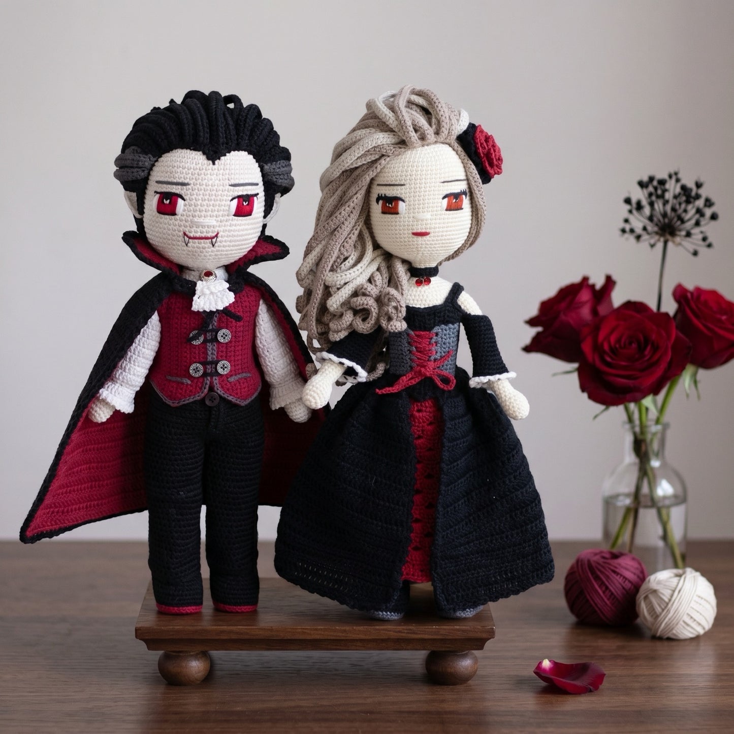 Meredith and Drake crochet doll patterns
