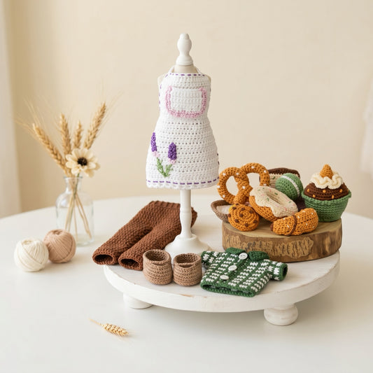 Granny Grace Bakery crochet outfit pattern