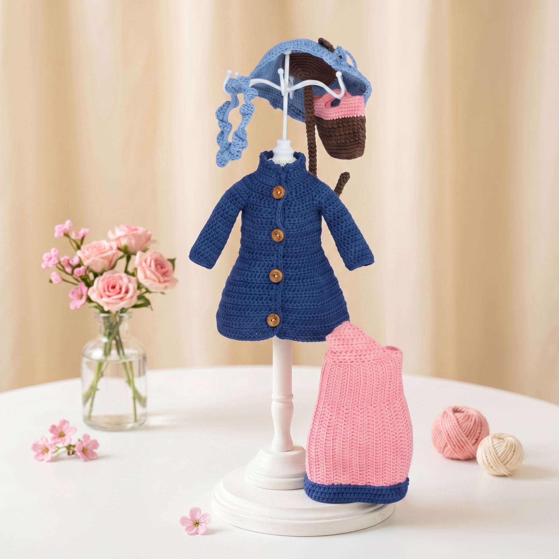 Valentina in Pink crochet outfit pattern