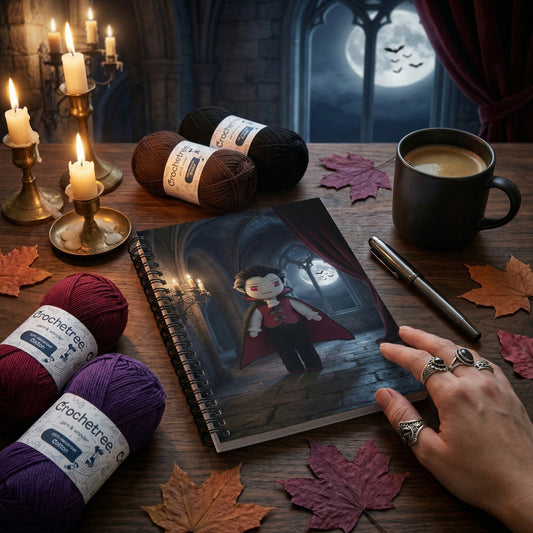 Crochetree Spiral Notebook — Snow Queen Ballerina 