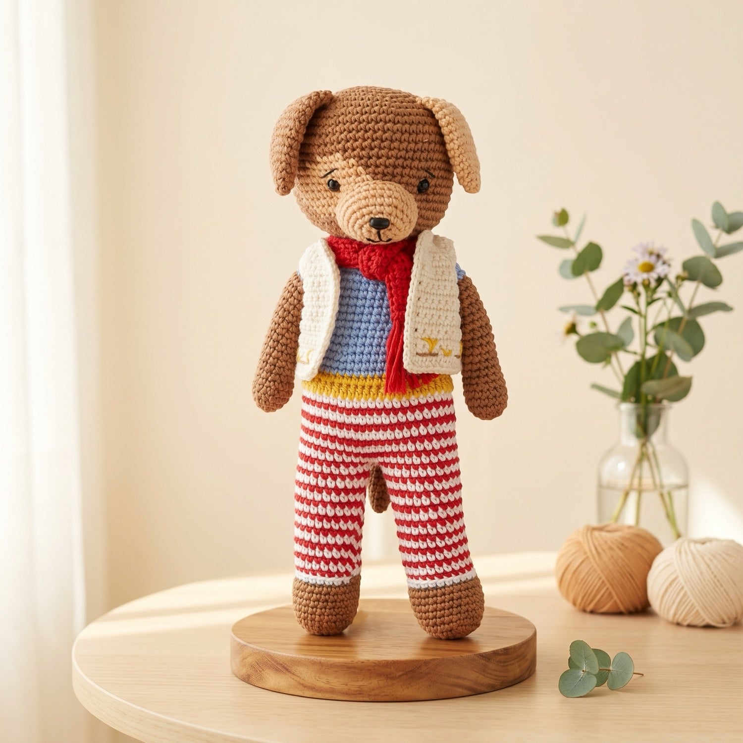 Dougie the Dog Pattern - amigurumi crochet pattern PDF cover by Crochetree