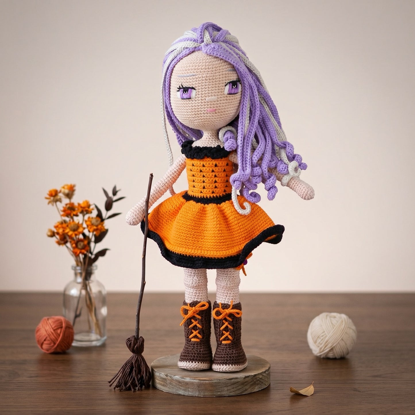 Freya Halloween crochet doll pattern