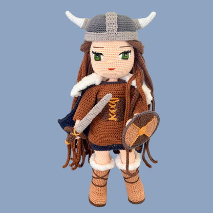 Genevieve Viking crochet yarn set — curated colors for the Viking pattern
