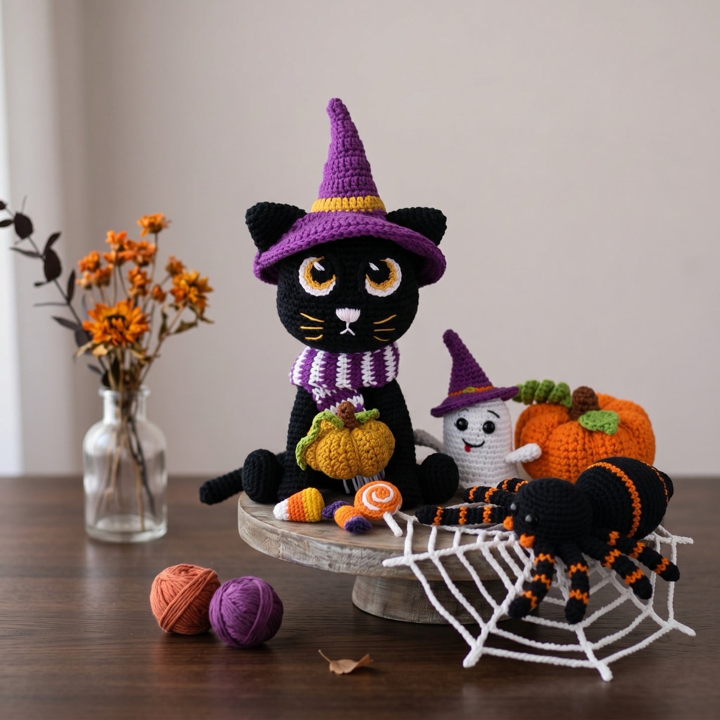 Halloween Set Crochet Pattern - amigurumi crochet pattern bundle PDF cover by Crochetree