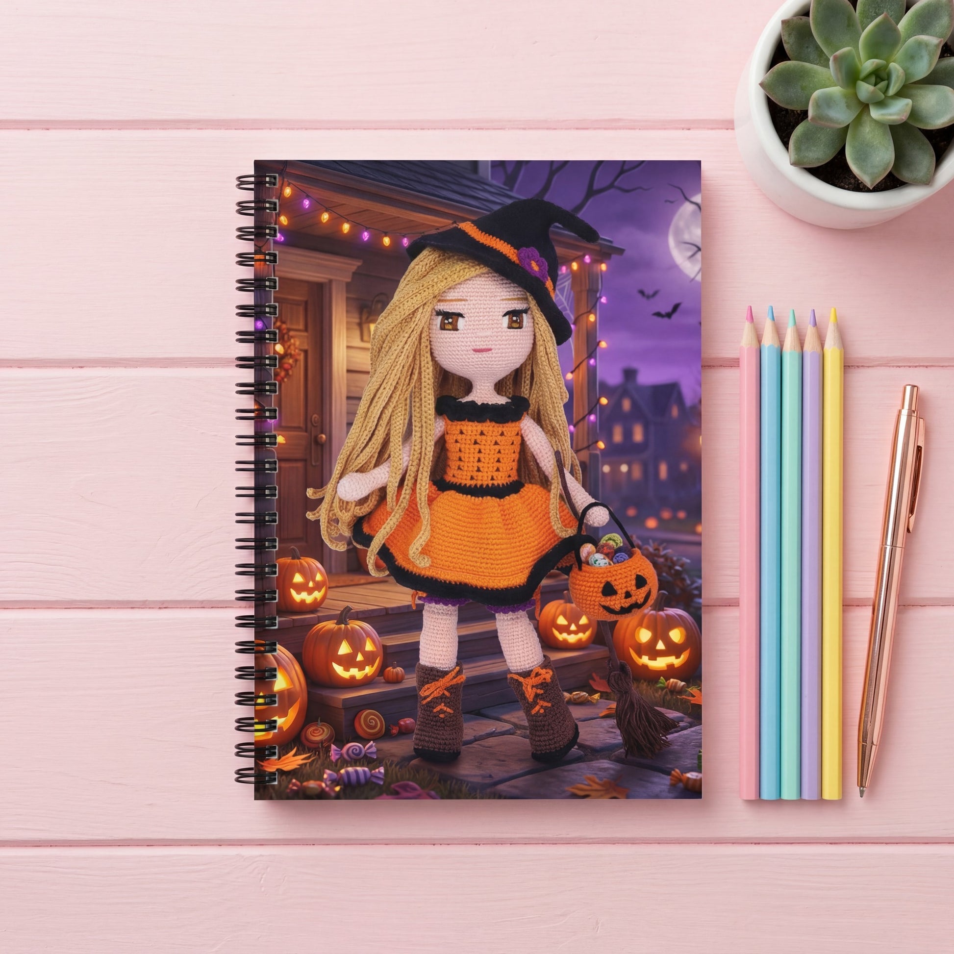 Louise Halloween notebook