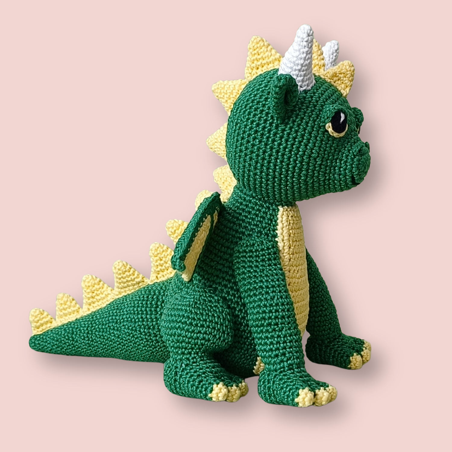 Magnus the Dragon crochet dragon - detailed PDF pattern by Crochetree