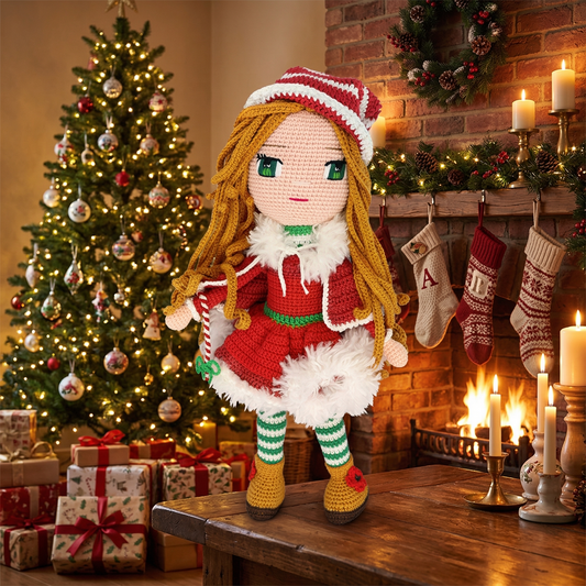 Nathalie Crochet Doll Pattern - amigurumi PDF with step-by-step photos