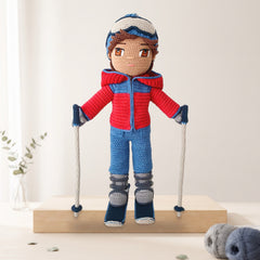 Thomas Skiing Crochet Doll Pattern