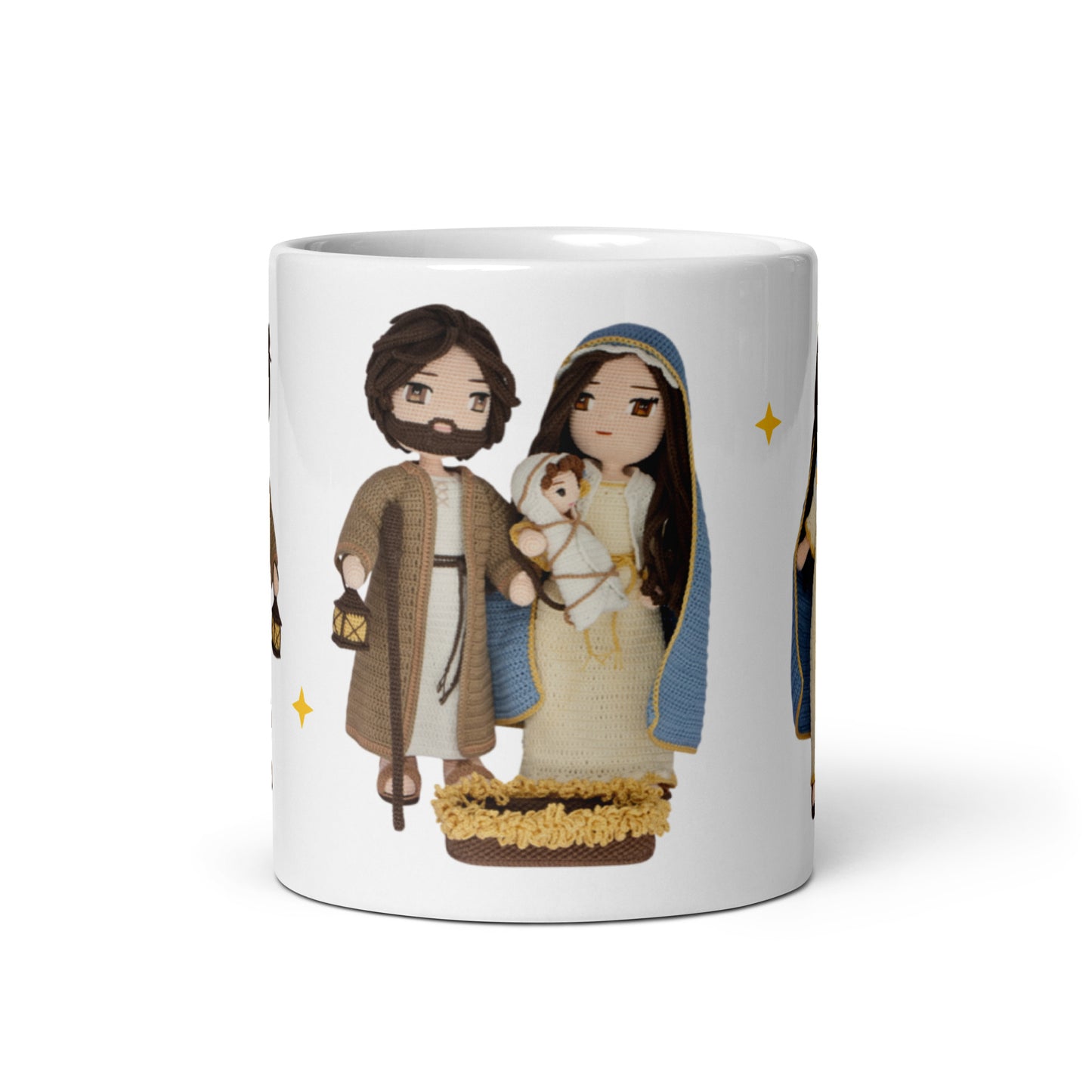 Crochetree Doll White Glossy Mug 11 oz