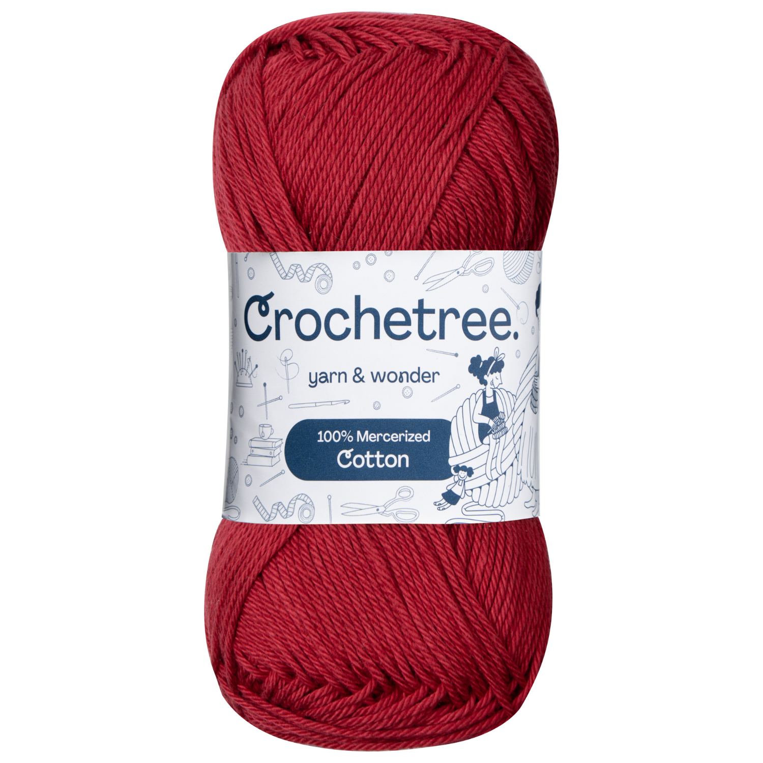 YUYOYE 100% Mercerized Cotton Yarn for Crochet and Knitting - 100g,Grey-09
