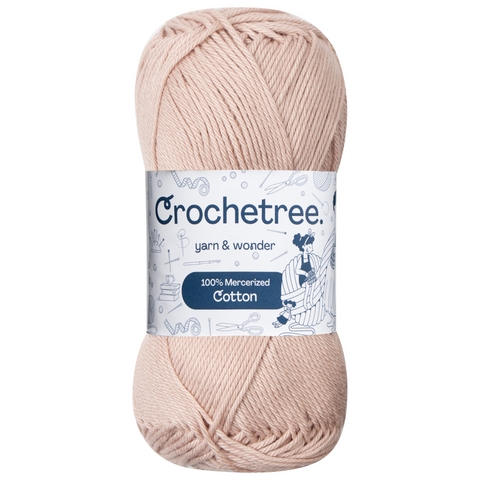 Crochetree 100% Mercerized Cotton Yarn 50g