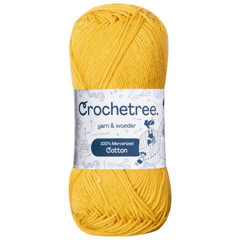 Crochetree 100% Mercerized Cotton Yarn 50g