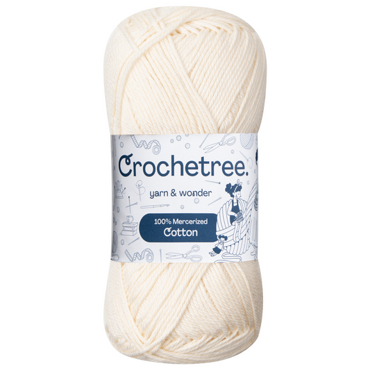 Crochetree 100% Mercerized Cotton Yarn 50g